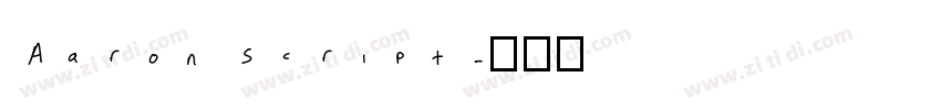 Aaron Script字体转换